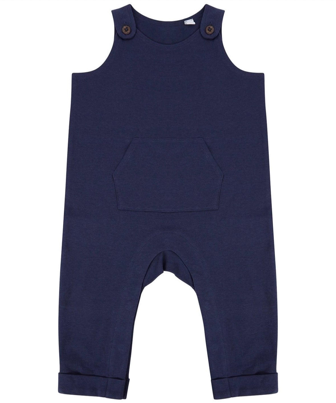 ‘Watch Me Grow’ Wildflower Embroidered Baby Dungarees