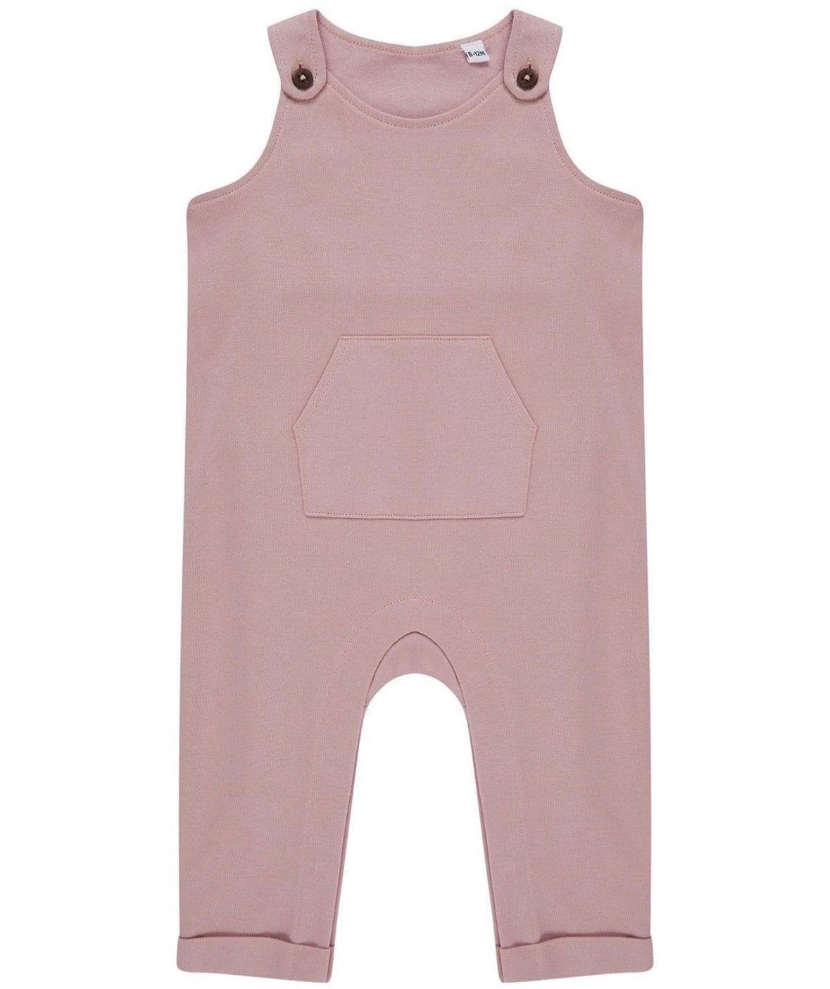 ‘Watch Me Grow’ Wildflower Embroidered Baby Dungarees