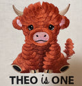 Highland Cow Personalised Kids Age Sweatshirt