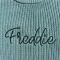 Personalised Knitted Name Jumper - Light Teal