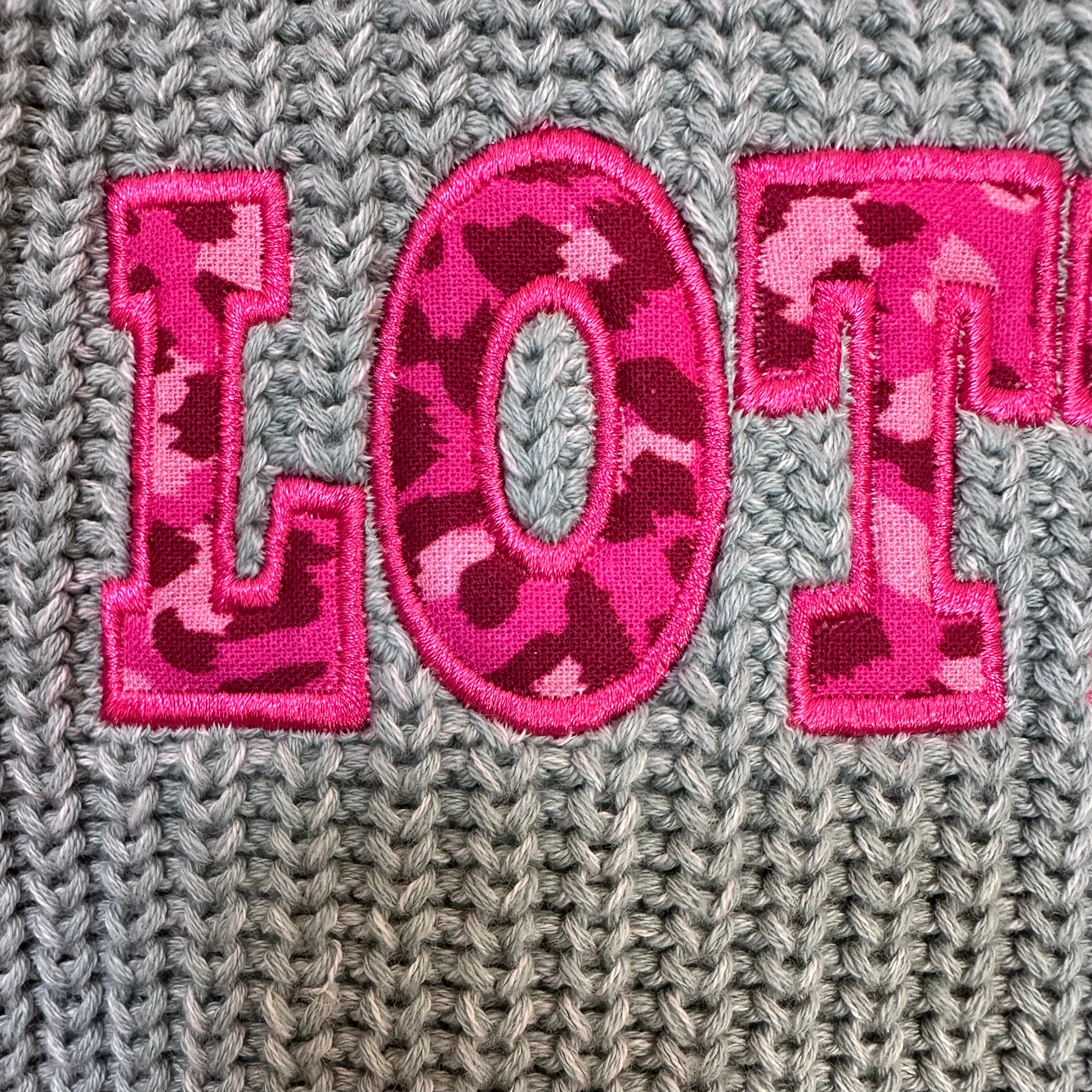 Personalised Applique Embroidered Knitted Jumper