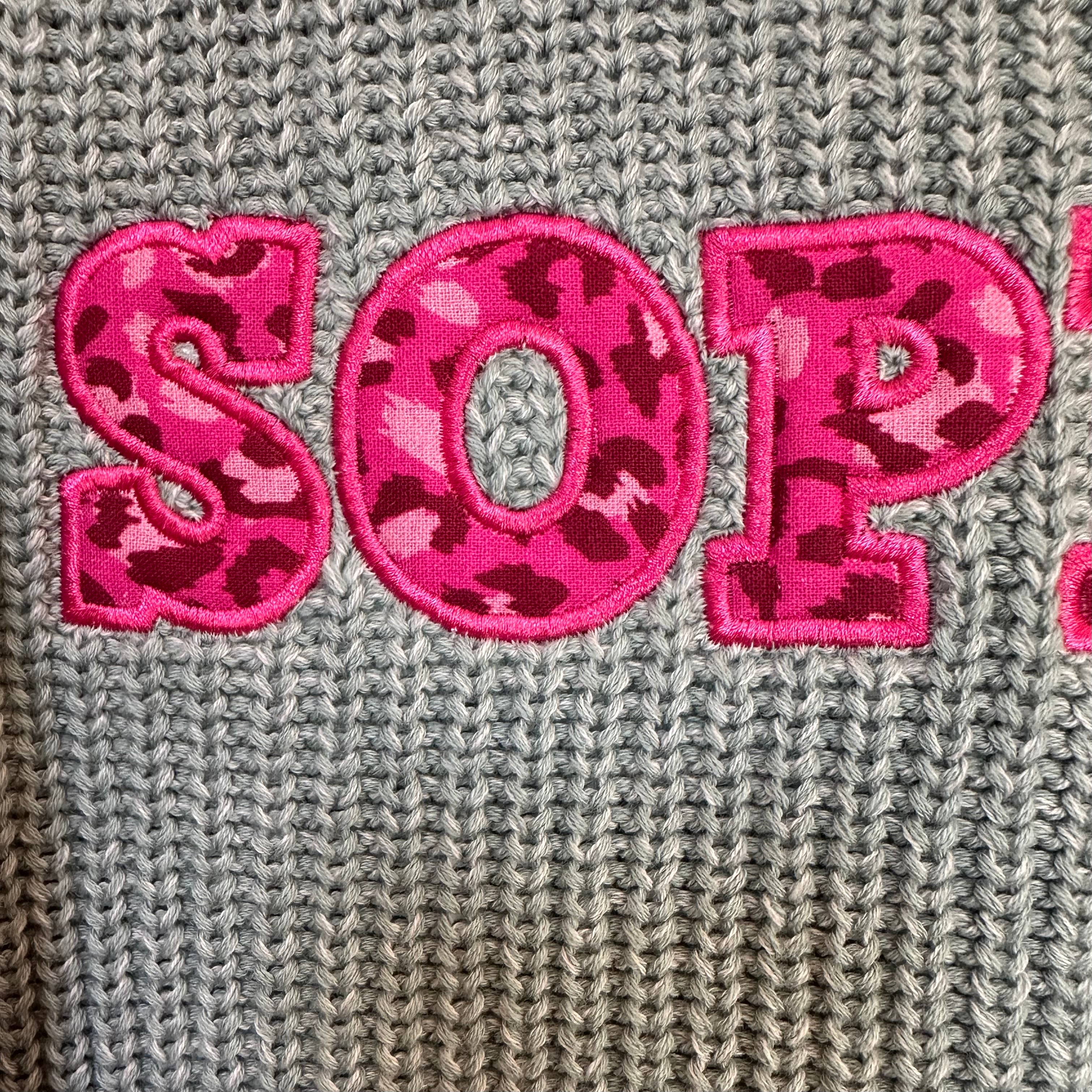 Personalised Applique Embroidered Knitted Jumper